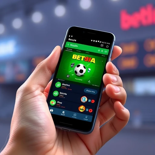 Smartphone showing Bet9ja app on Android